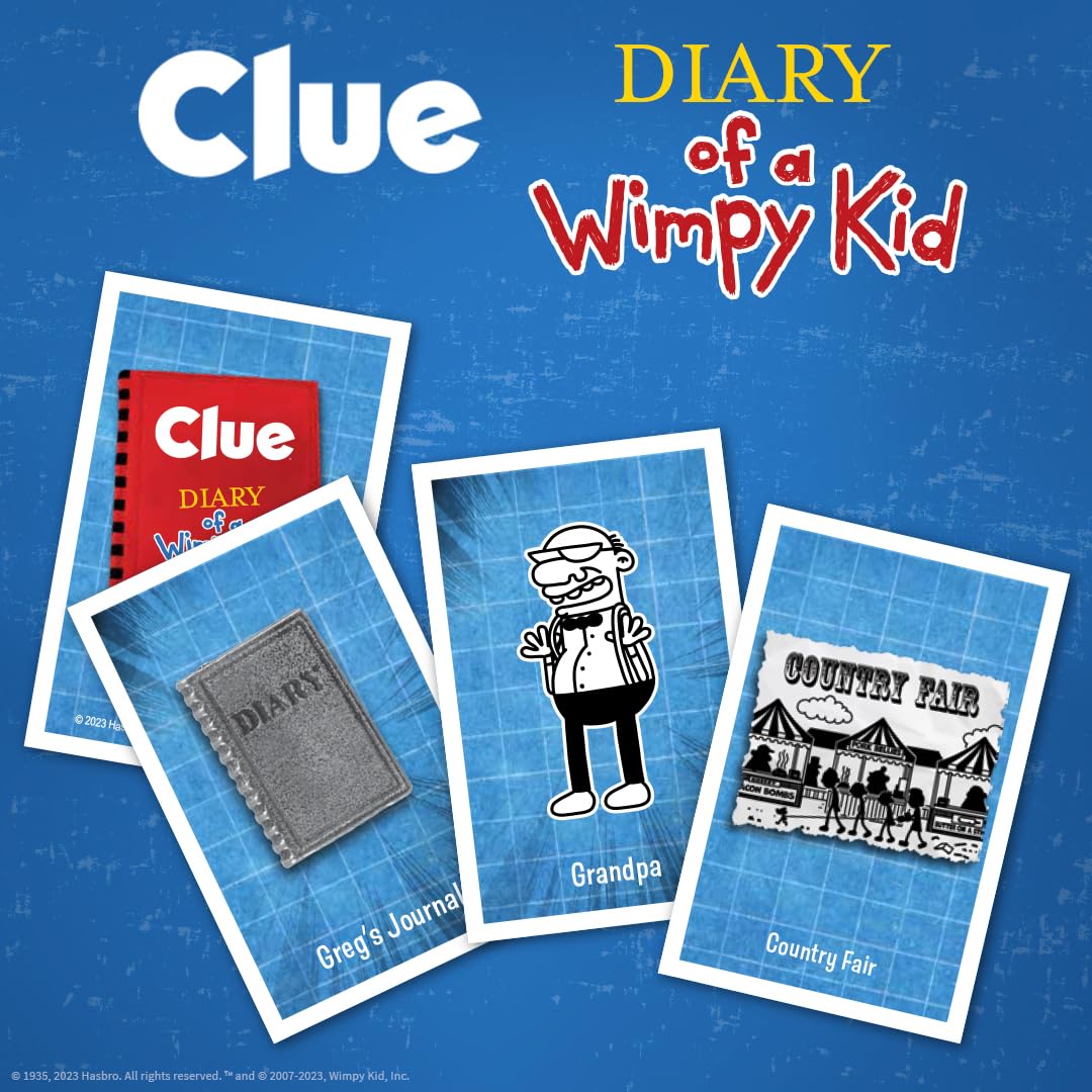 USAOPOLY CLUE: Diary of a Wimpy Kid – Official Collectible Clue Game