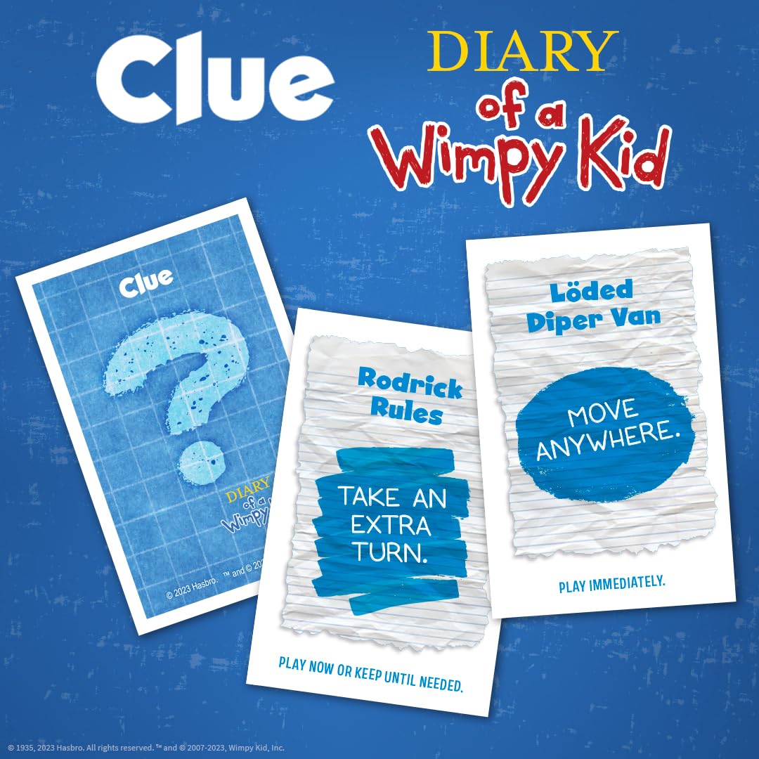 USAOPOLY CLUE: Diary of a Wimpy Kid – Official Collectible Clue Game