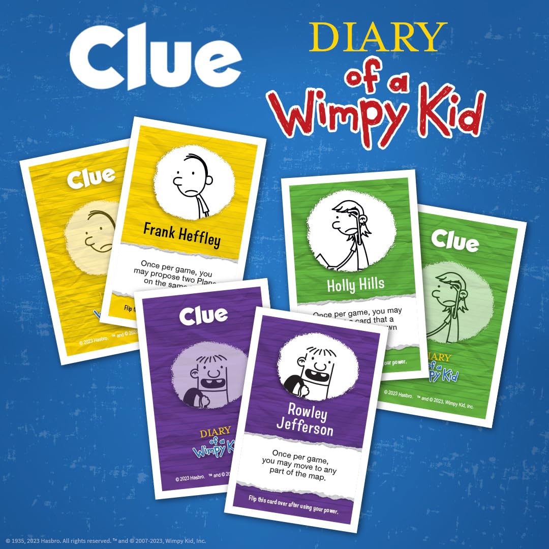 USAOPOLY CLUE: Diary of a Wimpy Kid – Official Collectible Clue Game