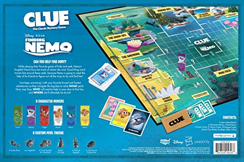 CLUE: Finding Nemo | USAOPOLY Officially-Licensed Family Mystery Game