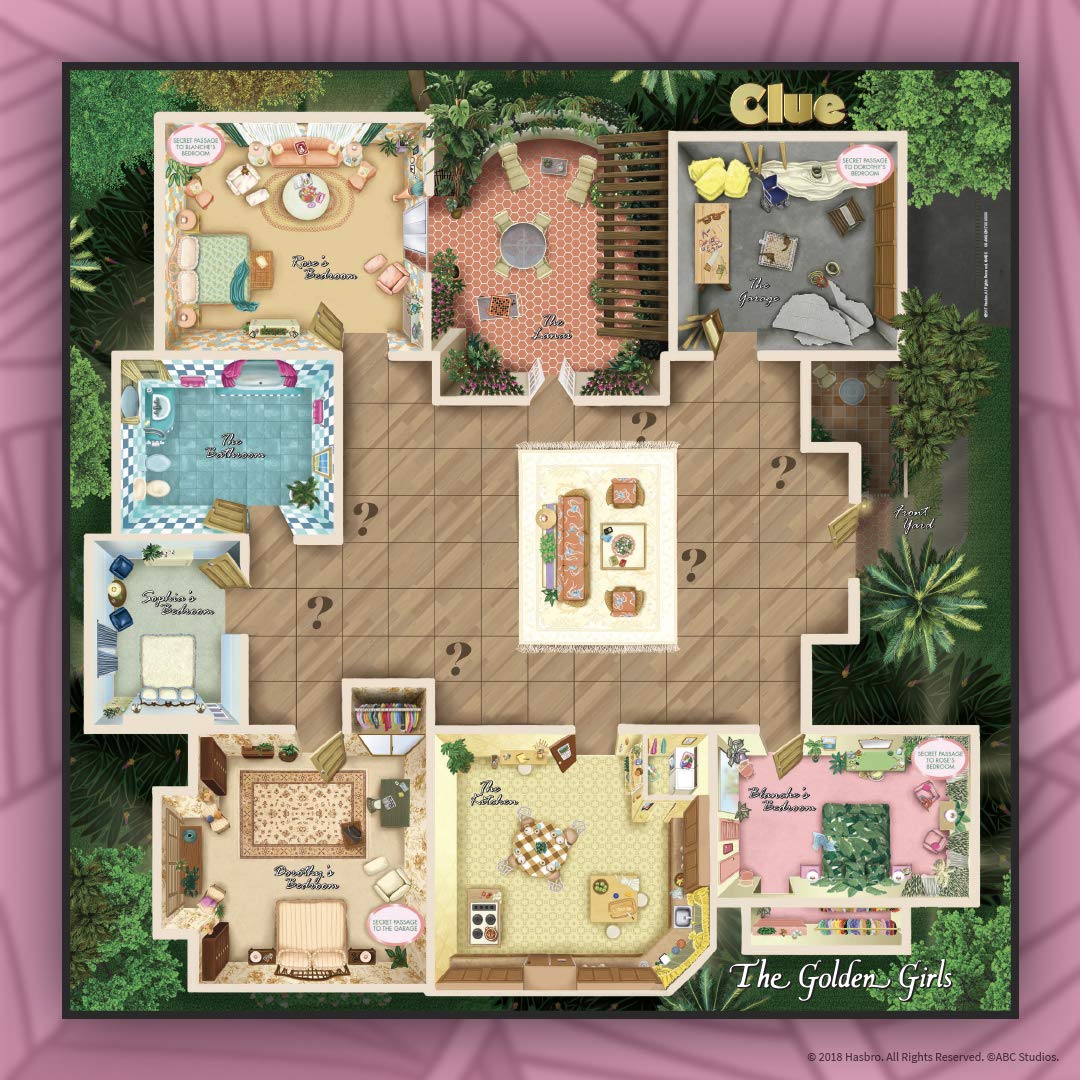 USAOPOLY Clue The Golden Girls Board Game | Officially Licensed Golden Girls Mystery