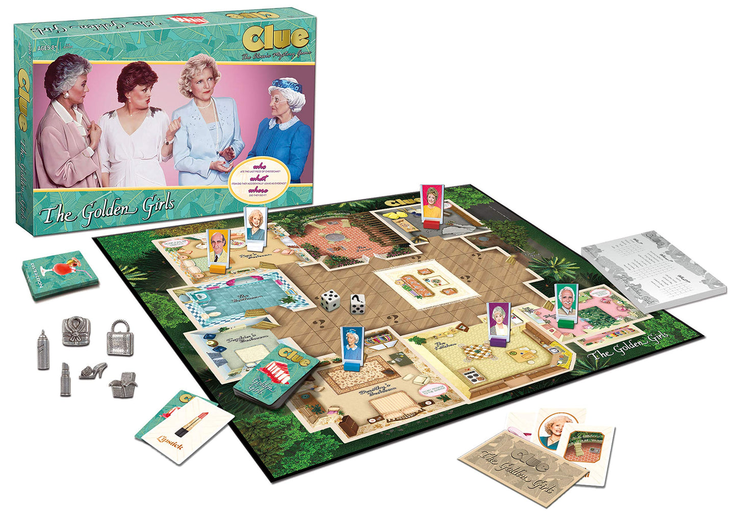 USAOPOLY Clue The Golden Girls Board Game | Officially Licensed Golden Girls Mystery