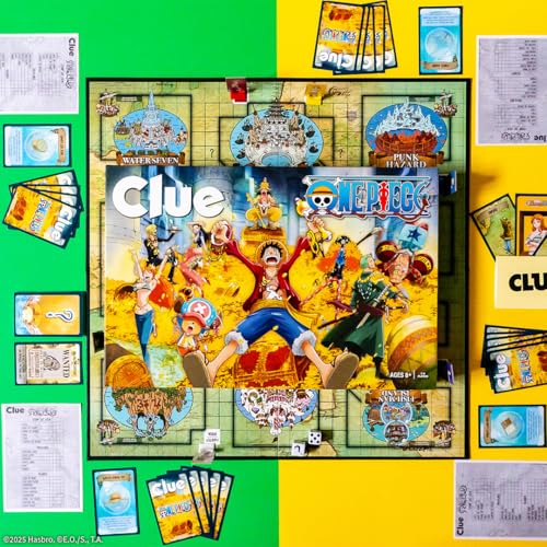 USAOPOLY Clue: One Piece Board Game – Find Hidden Treasure with Luffy & the Straw Hat Crew