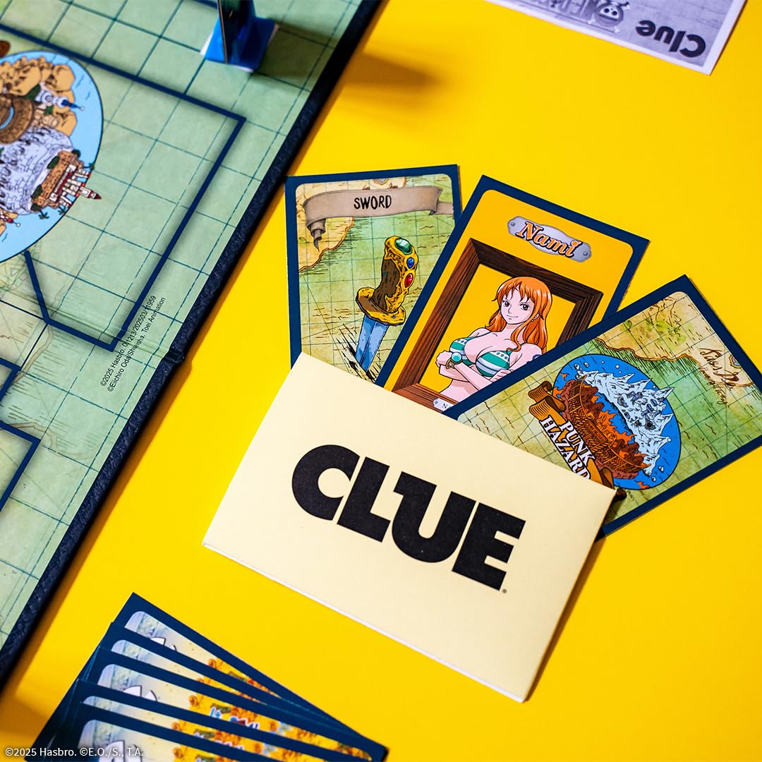 USAOPOLY Clue: One Piece Board Game – Find Hidden Treasure with Luffy & the Straw Hat Crew