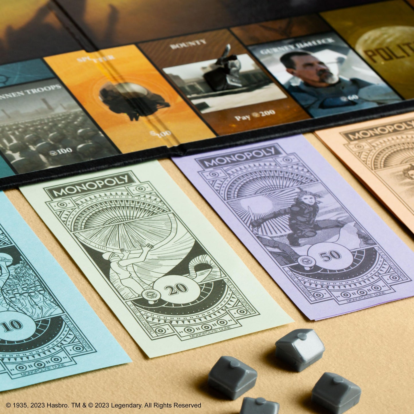 Monopoly: Dune | Officially Licensed Board Game by USAOPOLY – Play as The Ducal Ring, Crysknife & More