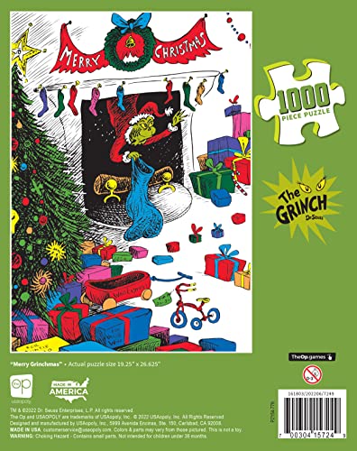 Dr. Seuss Merry Grinchmas 1000-Piece Puzzle | USAOPOLY Officially Licensed