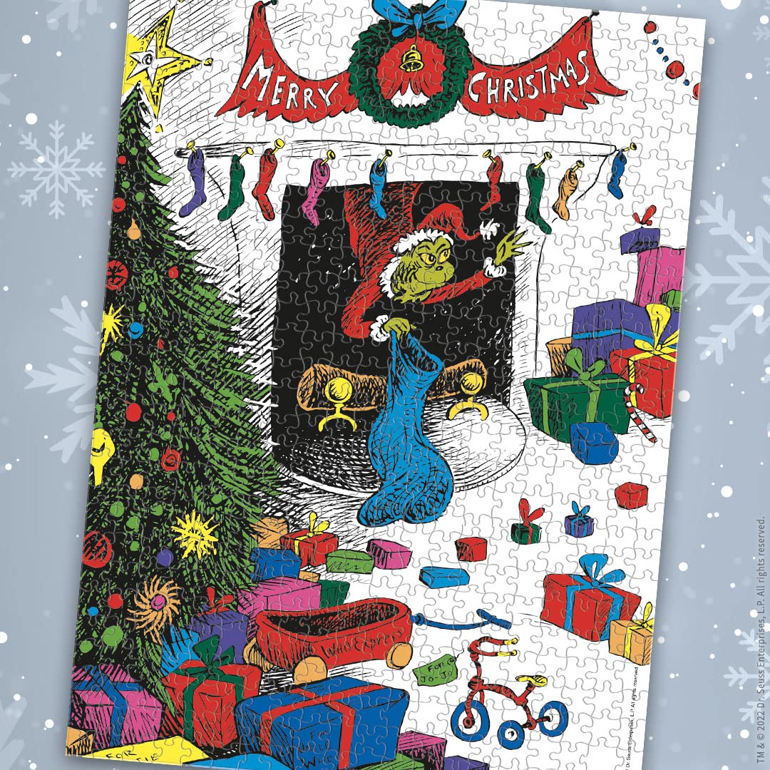 Dr. Seuss Merry Grinchmas 1000-Piece Puzzle | USAOPOLY Officially Licensed