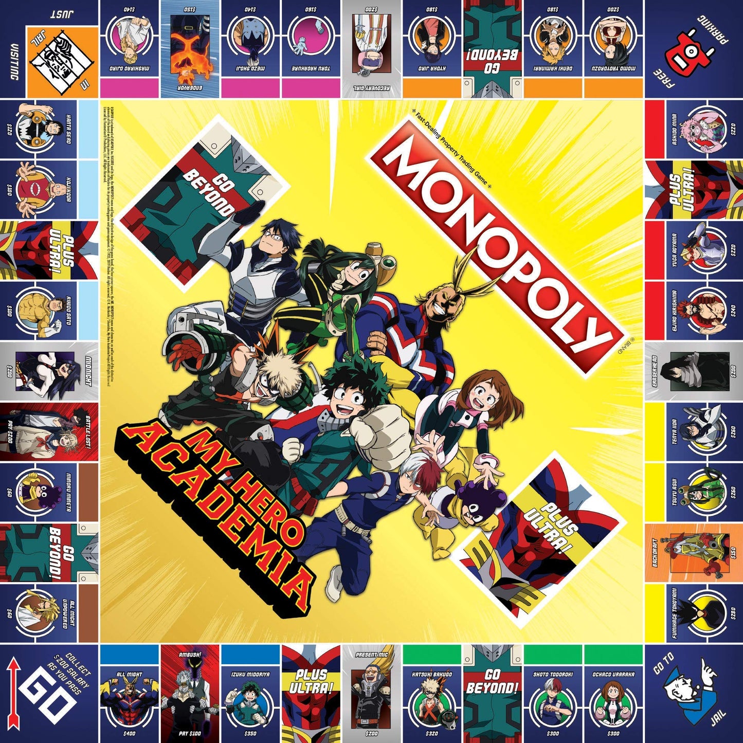 Monopoly: My Hero Academia Board Game | Officially Licensed | USAOPOLY