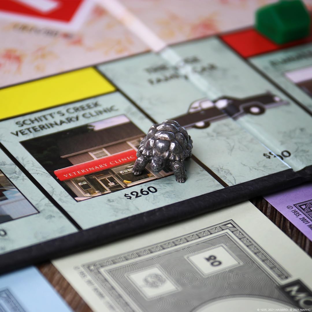 USAOPOLY Monopoly Schitt's Creek – Officially Licensed Collectible Edition with 6 Tokens