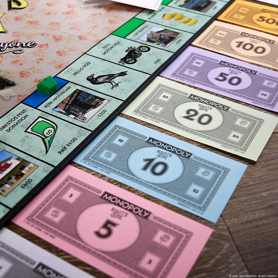 USAOPOLY Monopoly Schitt's Creek – Officially Licensed Collectible Edition with 6 Tokens