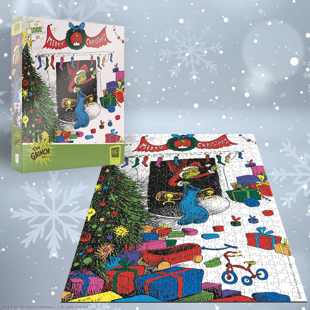 Dr. Seuss Merry Grinchmas 1000-Piece Puzzle | USAOPOLY Officially Licensed