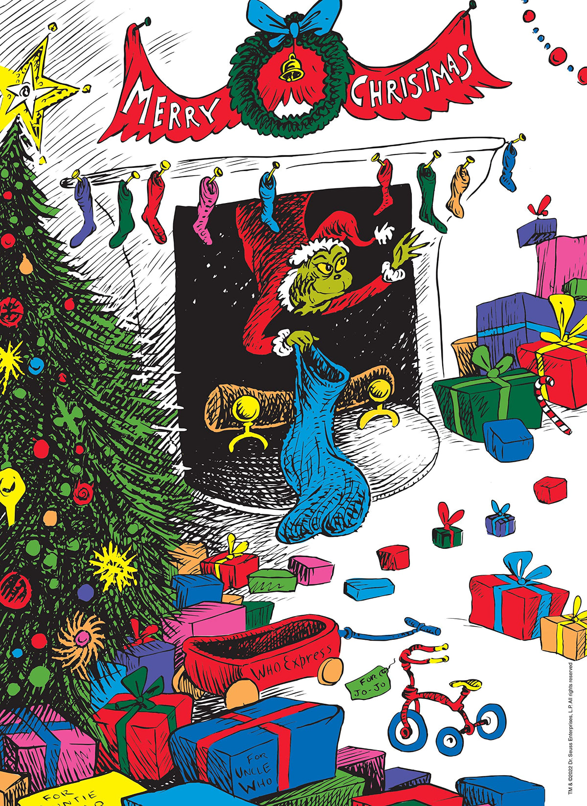 Dr. Seuss Merry Grinchmas 1000-Piece Puzzle | USAOPOLY Officially Licensed