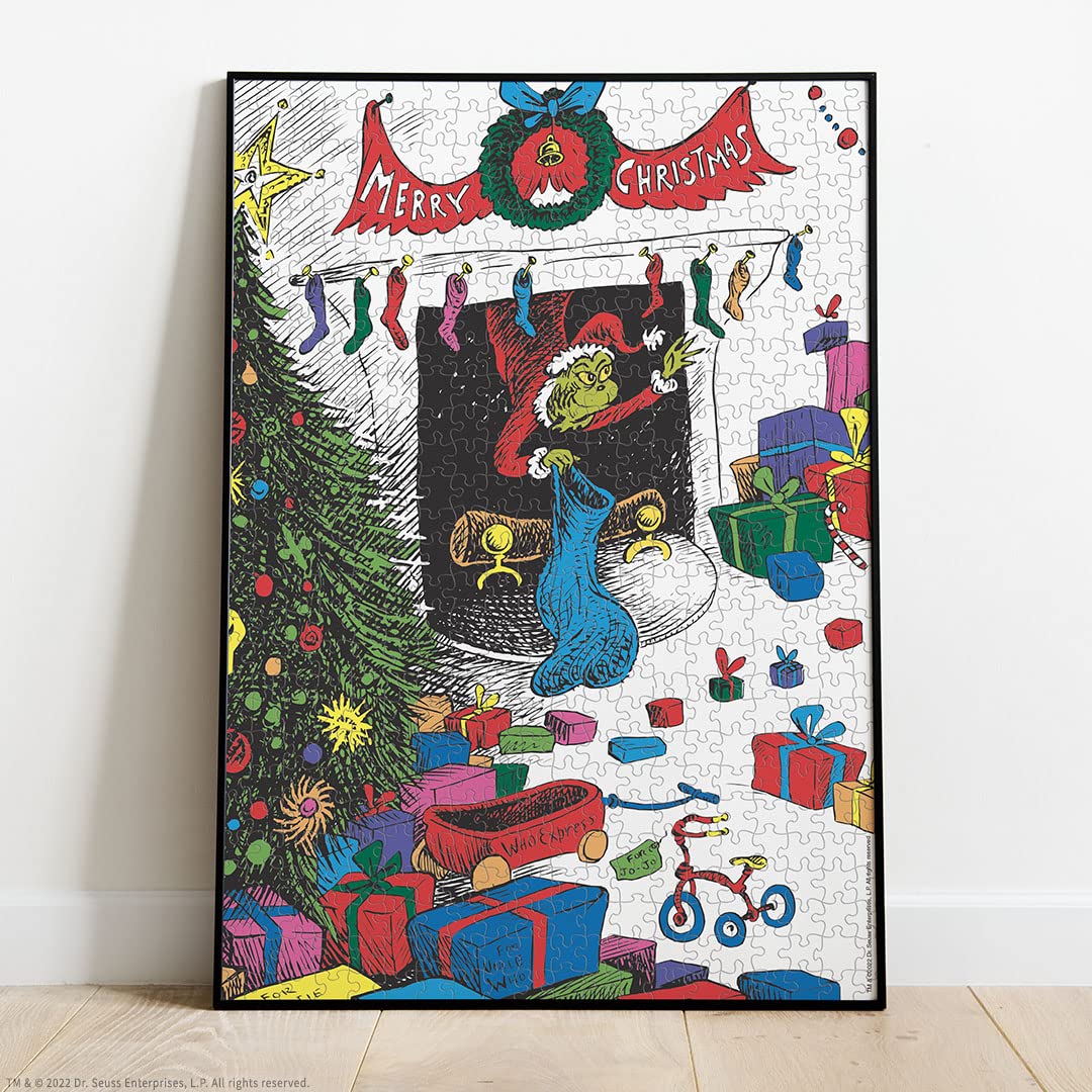 Dr. Seuss Merry Grinchmas 1000-Piece Puzzle | USAOPOLY Officially Licensed