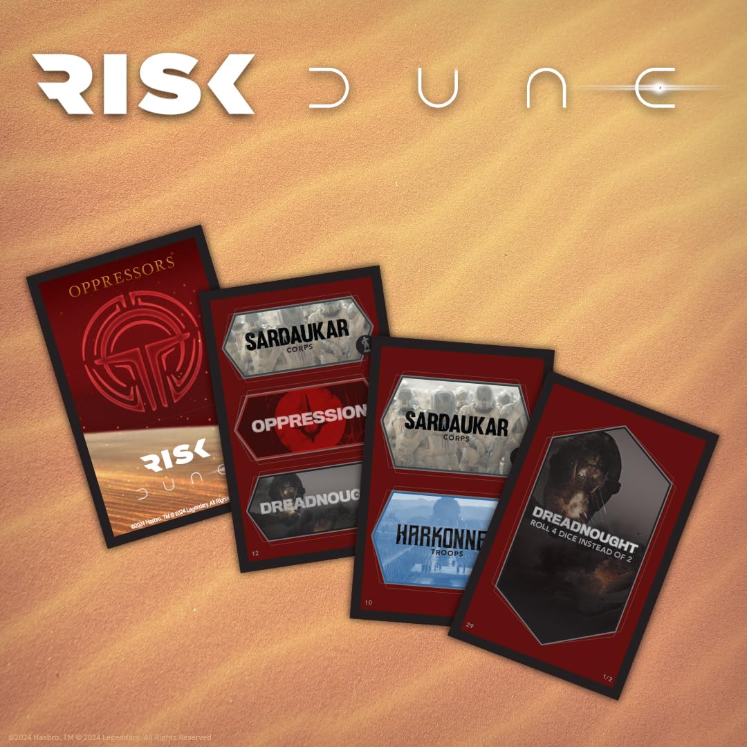 USAOPOLY Risk: Dune Strategy Board Game – 2–4 Players, 60+ Minutes