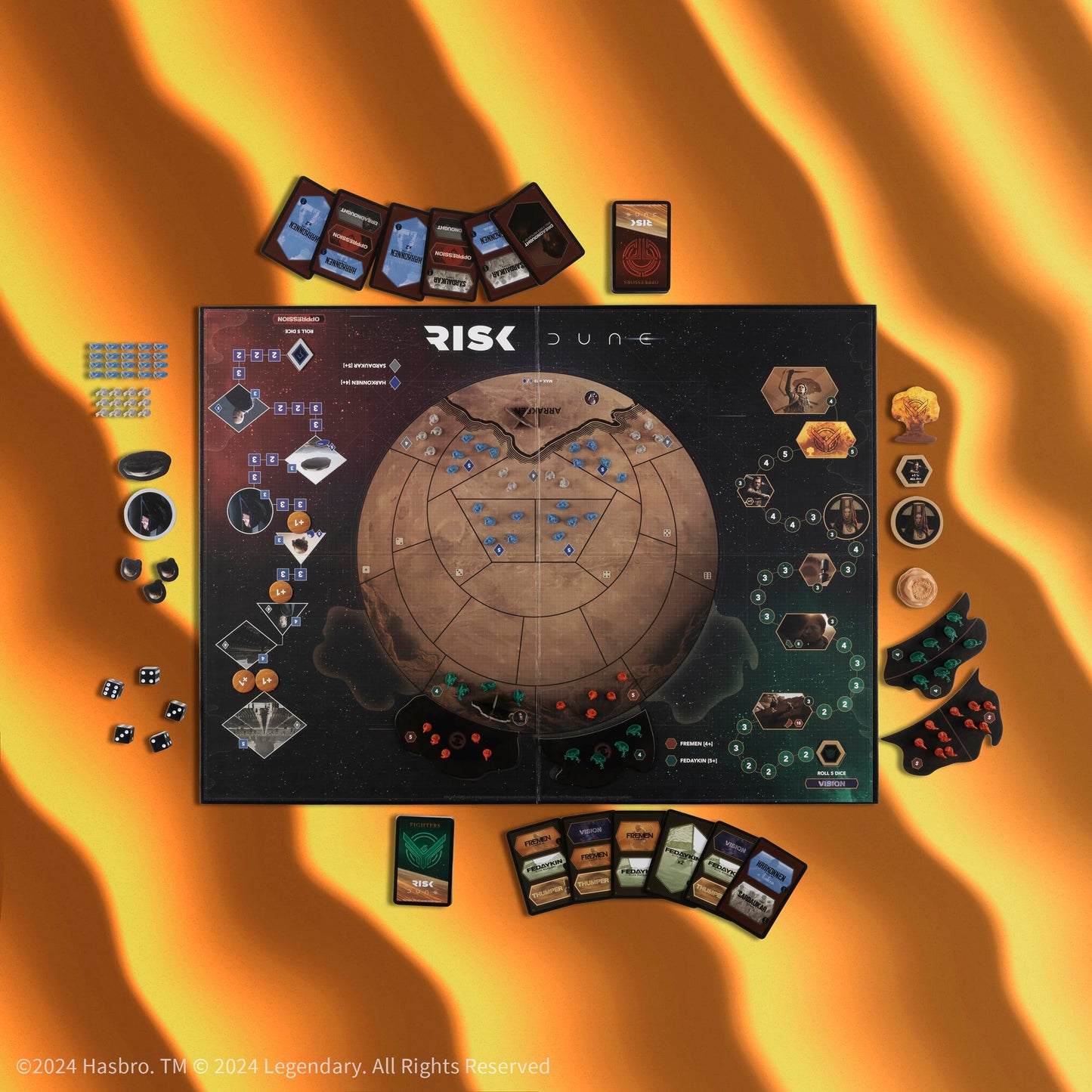 USAOPOLY Risk: Dune Strategy Board Game – 2–4 Players, 60+ Minutes