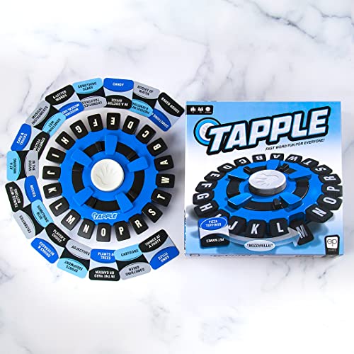 USAOPOLY The Original TAPPLE – Fast-Paced Word Game for 2-8 Players