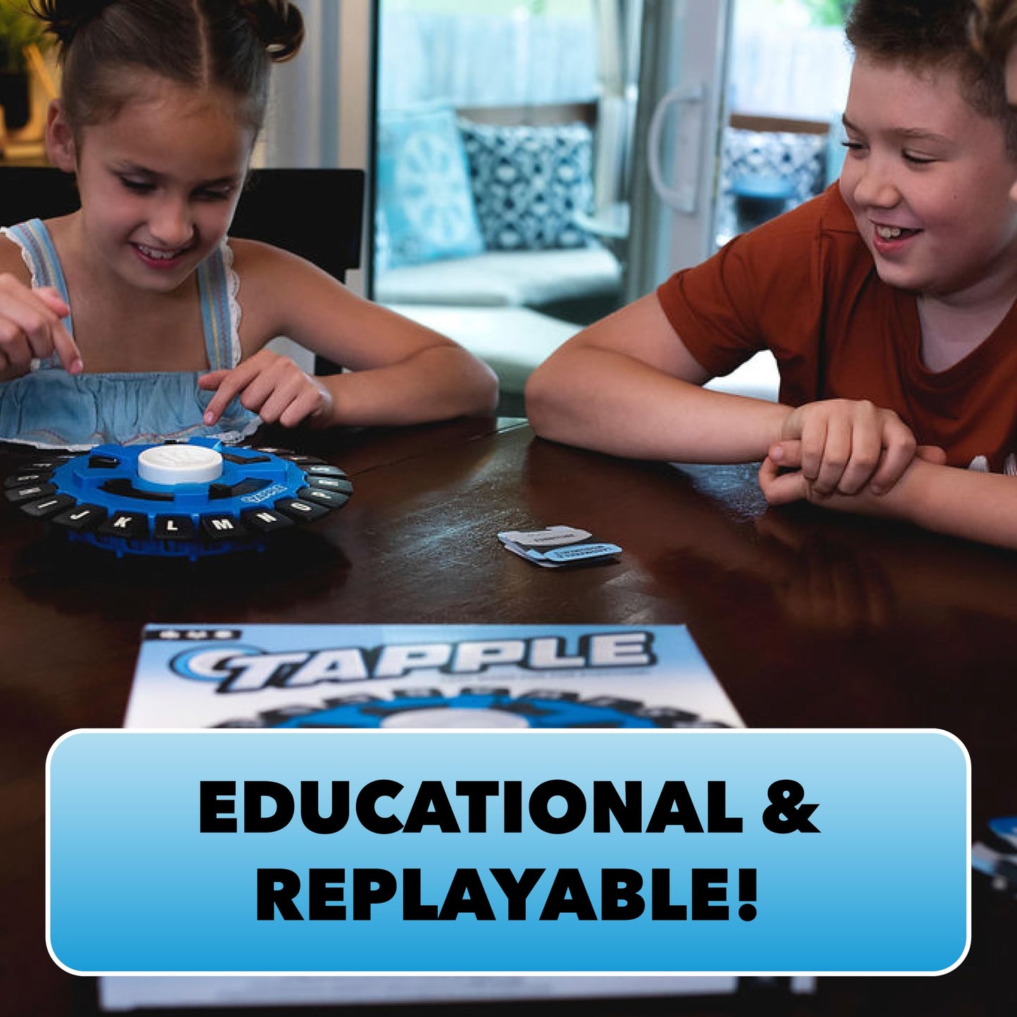USAOPOLY The Original TAPPLE – Fast-Paced Word Game for 2-8 Players