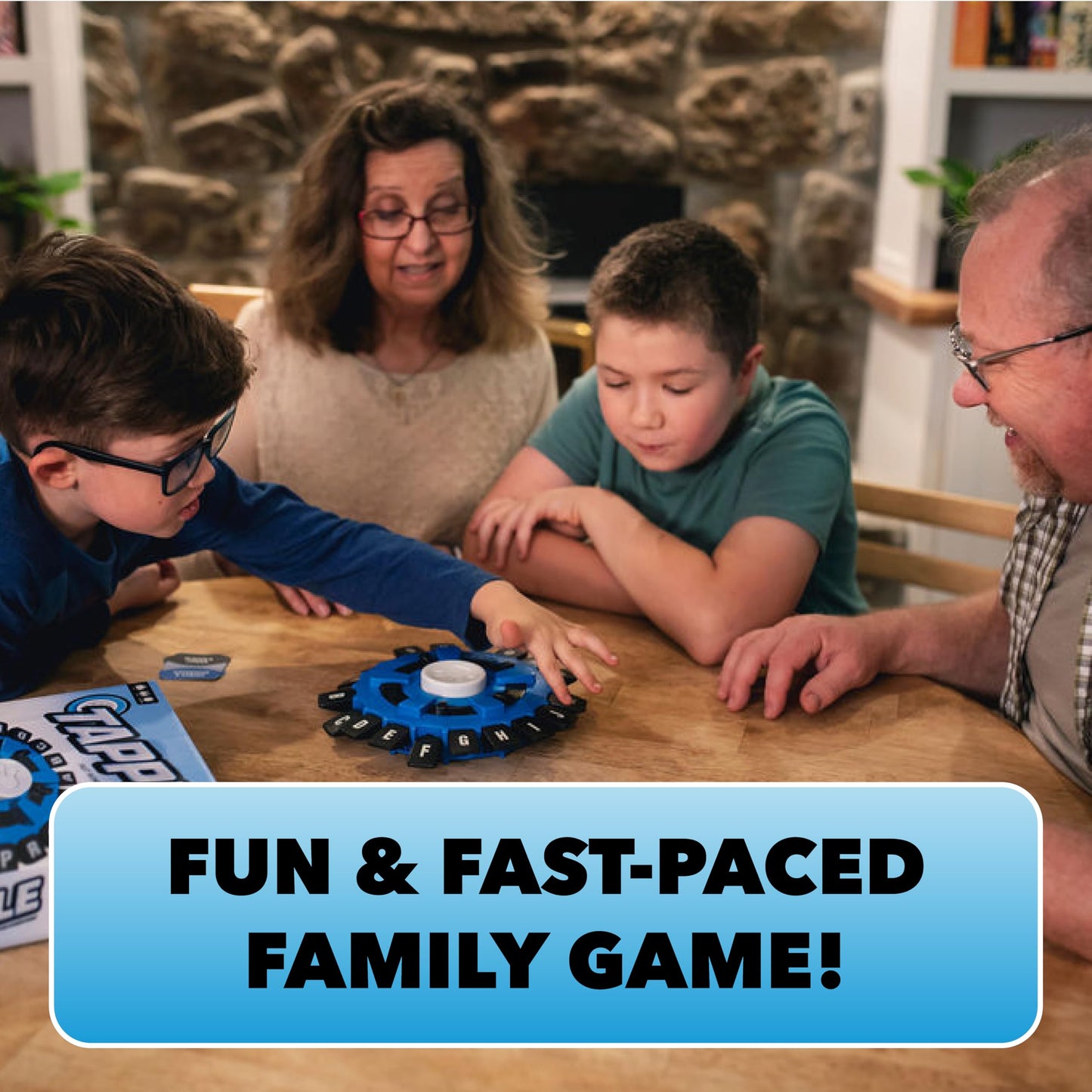 USAOPOLY The Original TAPPLE – Fast-Paced Word Game for 2-8 Players