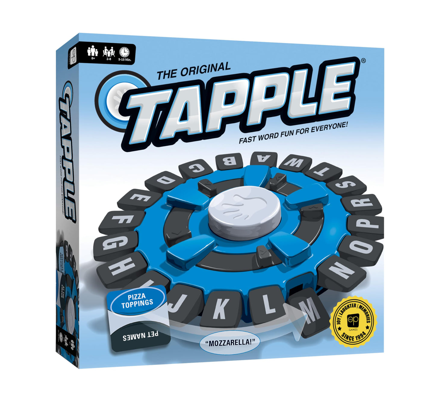 USAOPOLY The Original TAPPLE – Fast-Paced Word Game for 2-8 Players