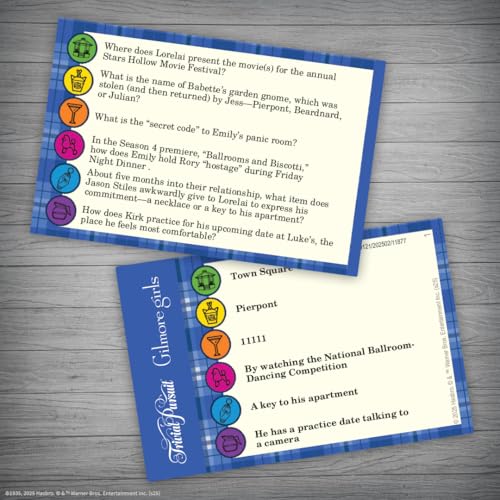 Trivial Pursuit Gilmore Girls Quick Play Edition — 600 Questions in 6 Categories | USAOPOLY