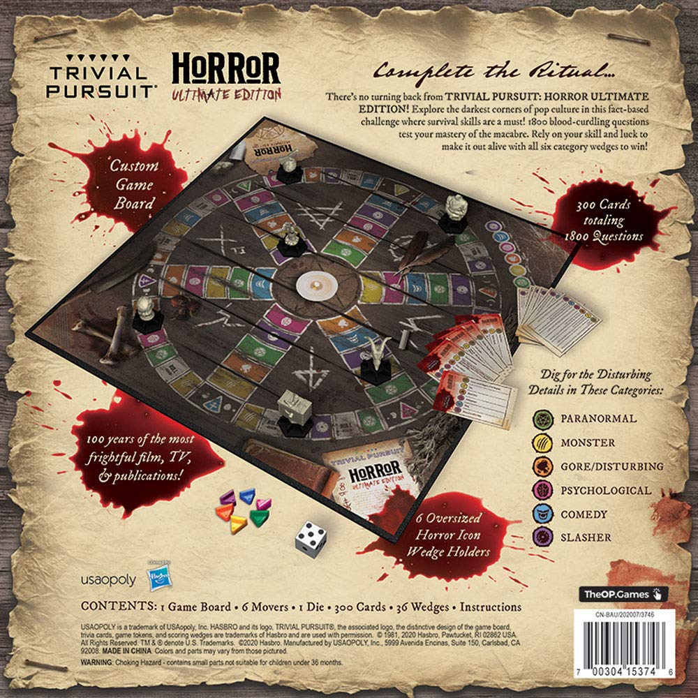 Trivial Pursuit Horror Ultimate Edition – 1800 Horror Questions | USAOPOLY
