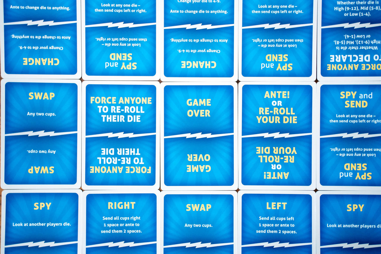 USAOPOLY What The Cup!? — Social Bluffing Dice Game for 3-6 Players