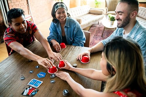 USAOPOLY What The Cup!? — Social Bluffing Dice Game for 3-6 Players