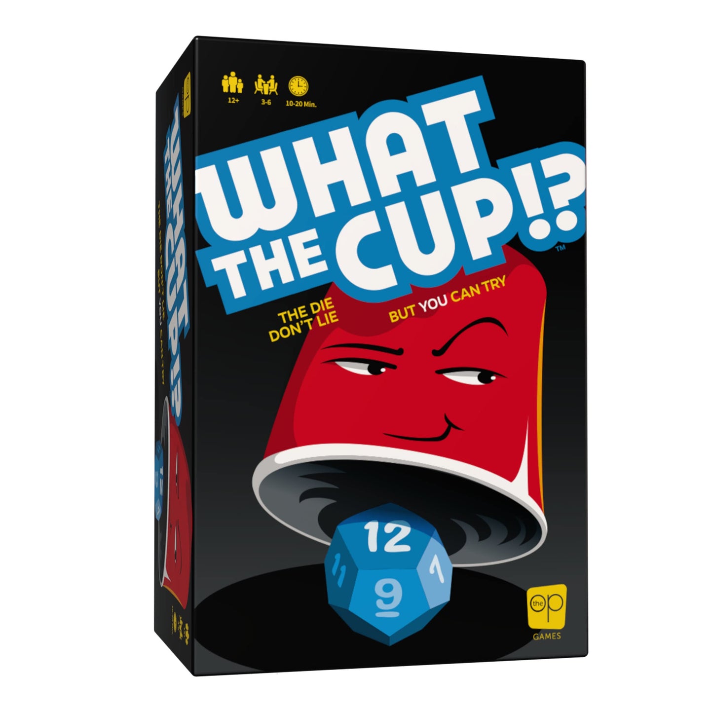 USAOPOLY What The Cup!? — Social Bluffing Dice Game for 3-6 Players