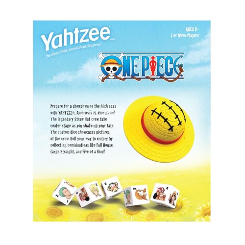USAOPOLY Yahtzee: One Piece Dice Cup – Straw Hat Edition | Family Fun
