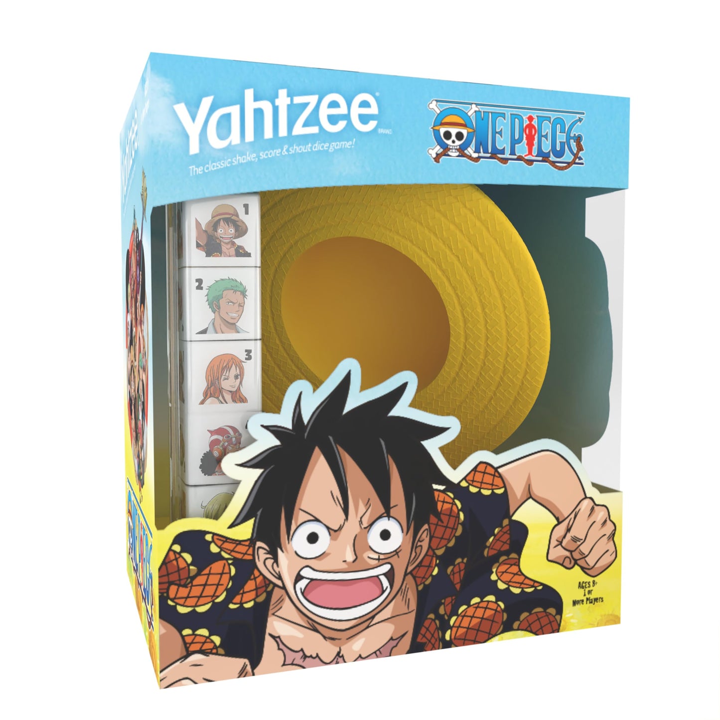 USAOPOLY Yahtzee: One Piece Dice Cup – Straw Hat Edition | Family Fun
