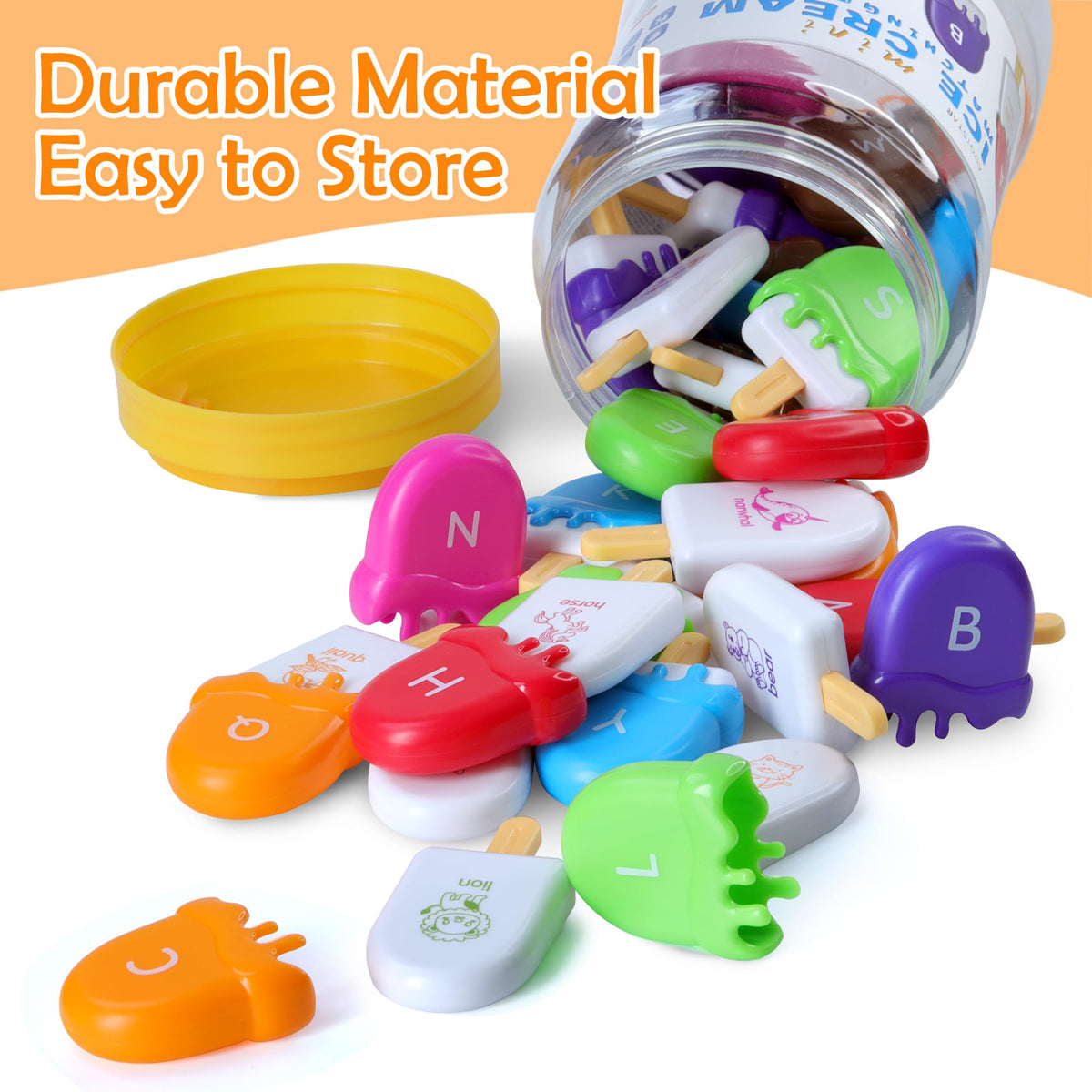 USATDD ABC Alphabet Learning Toys – 52 Pcs