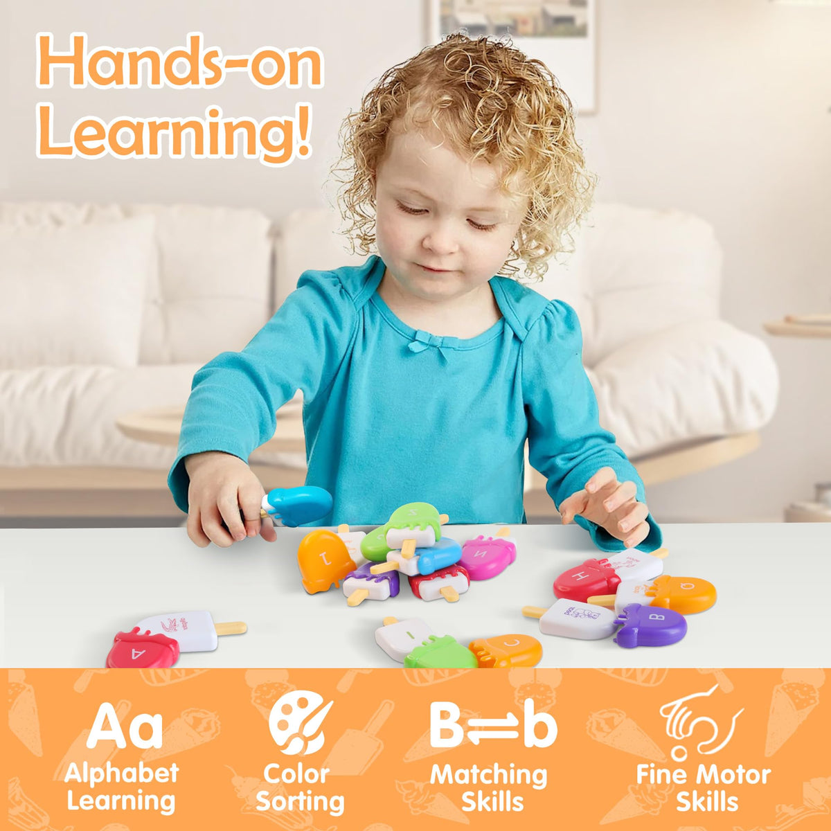 USATDD ABC Alphabet Learning Toys – 52 Pcs