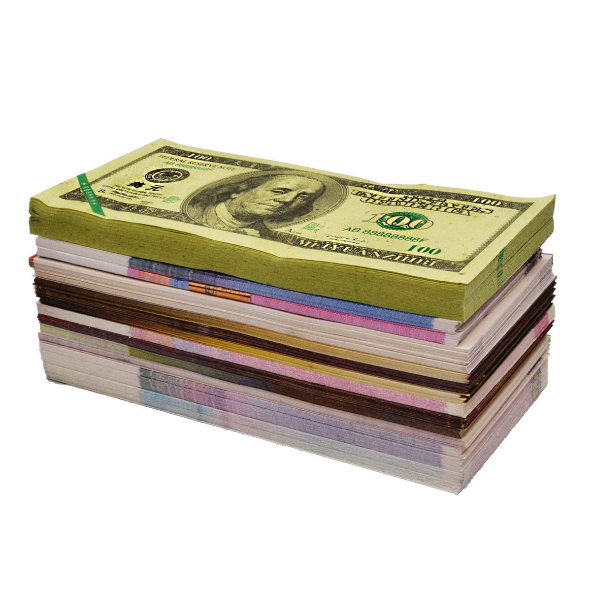 UShioart 550-600 Pcs Ancestor Money Joss Paper – 1 Pound Ghost Money for Burning