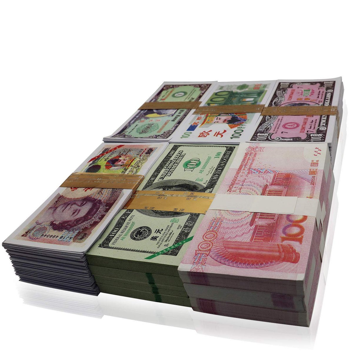 UShioart 550-600 Pcs Ancestor Money Joss Paper – 1 Pound Ghost Money for Burning
