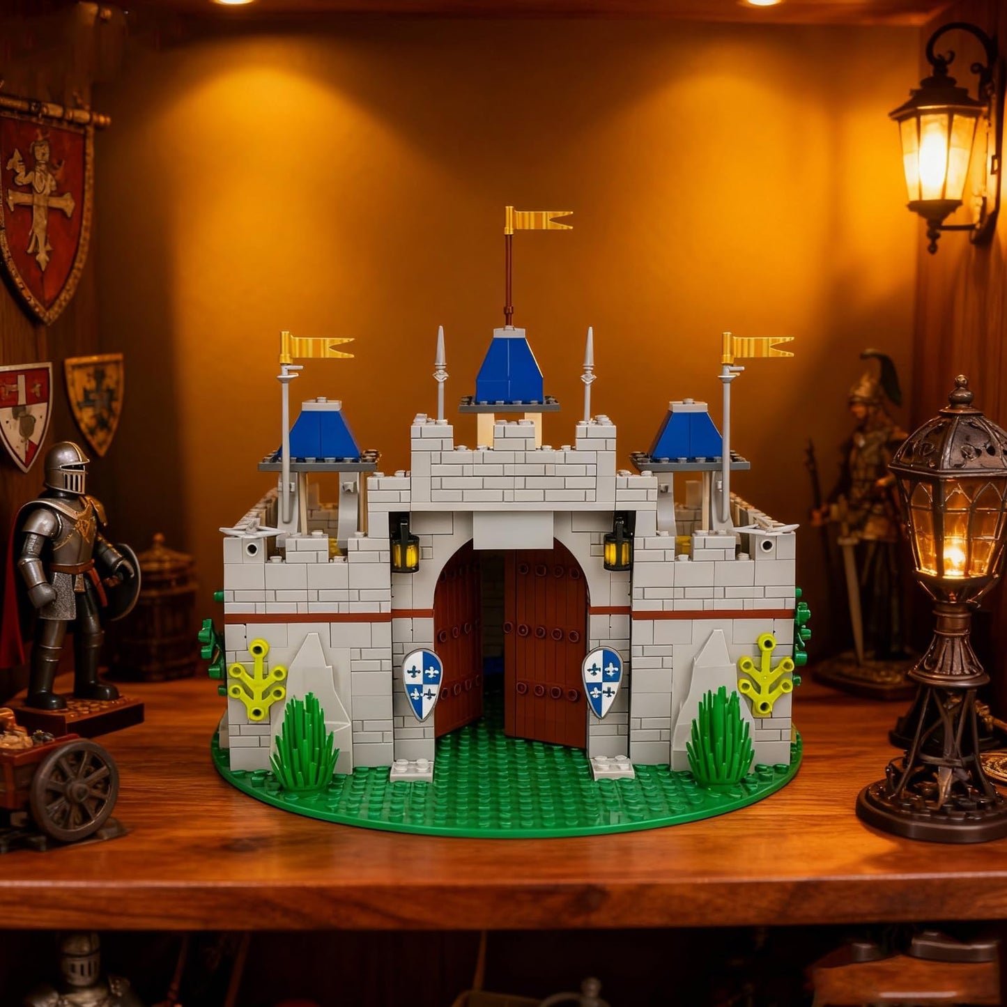 Usoway Medieval Knight Castle Set – 12 Knights, Lego Compatible, Ages 6+