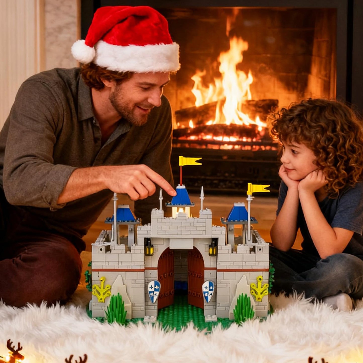 Usoway Medieval Knight Castle Set – 12 Knights, Lego Compatible, Ages 6+