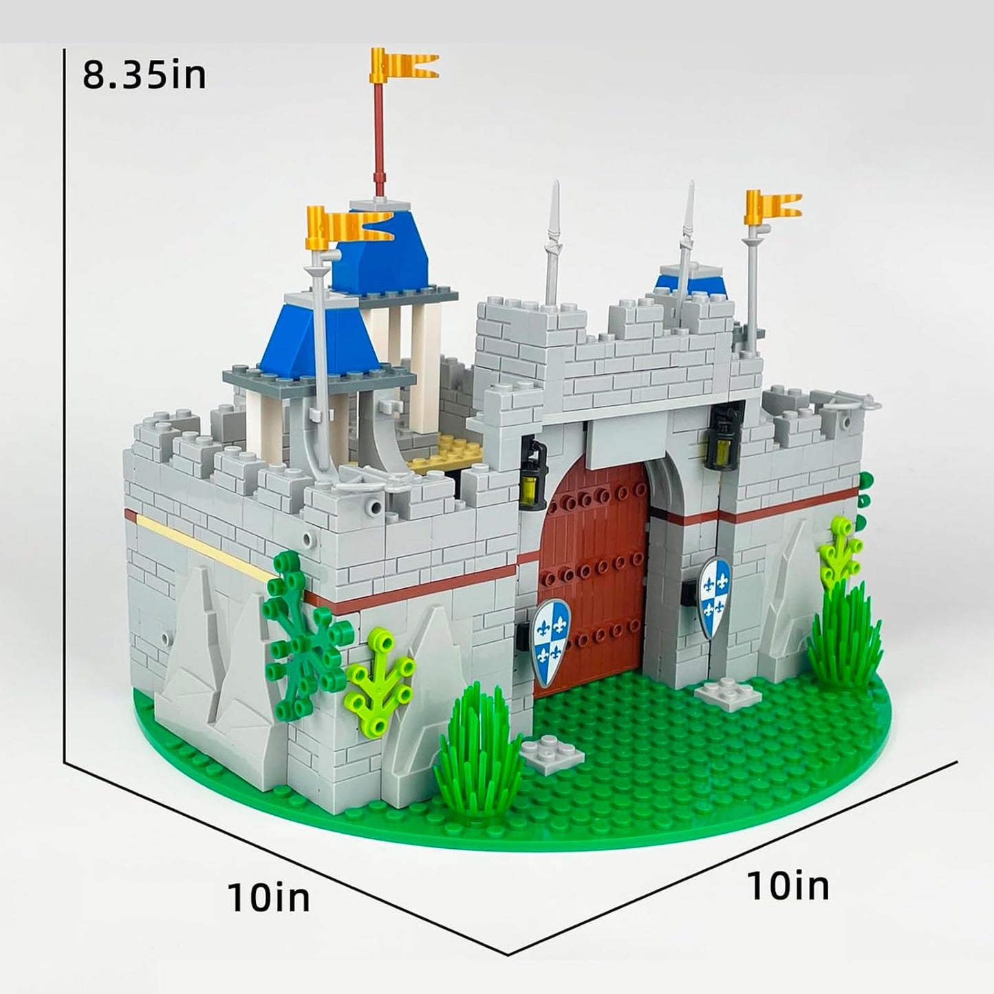 Usoway Medieval Knight Castle Set – 12 Knights, Lego Compatible, Ages 6+