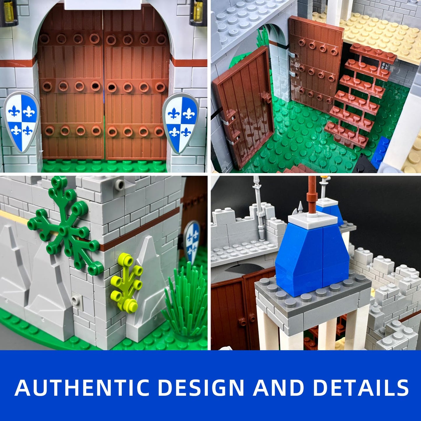 Usoway Medieval Knight Castle Set – 12 Knights, Lego Compatible, Ages 6+