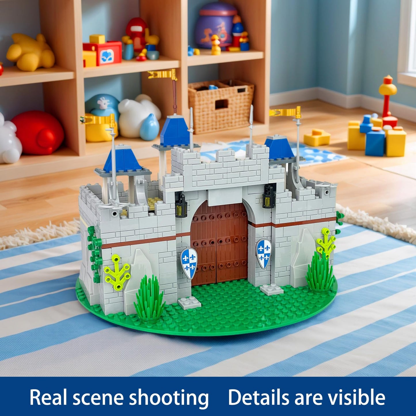 Usoway Medieval Knight Castle Set – 12 Knights, Lego Compatible, Ages 6+