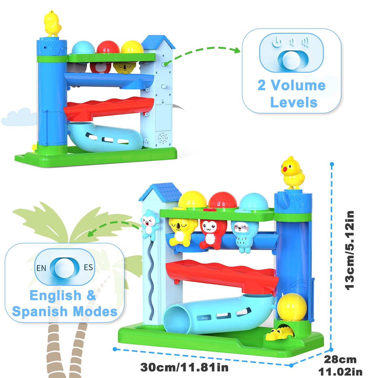 Ussybaby Hammer Toddler Musical Toy – Light-Up STEM Play for 1-2 Years