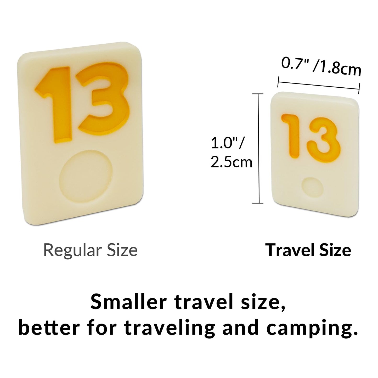 uvcany Mini Travel Rummy Cube Set – 106 Tiles, 4 Wooden Racks, Portable Case (Travel Edition)
