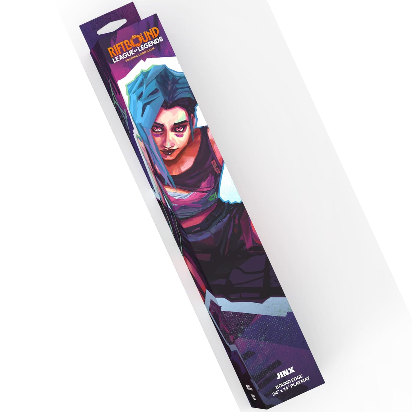 UVS Games Riftbound Origins Jinx Playmat – 24x14 Neoprene with Stitched Trim