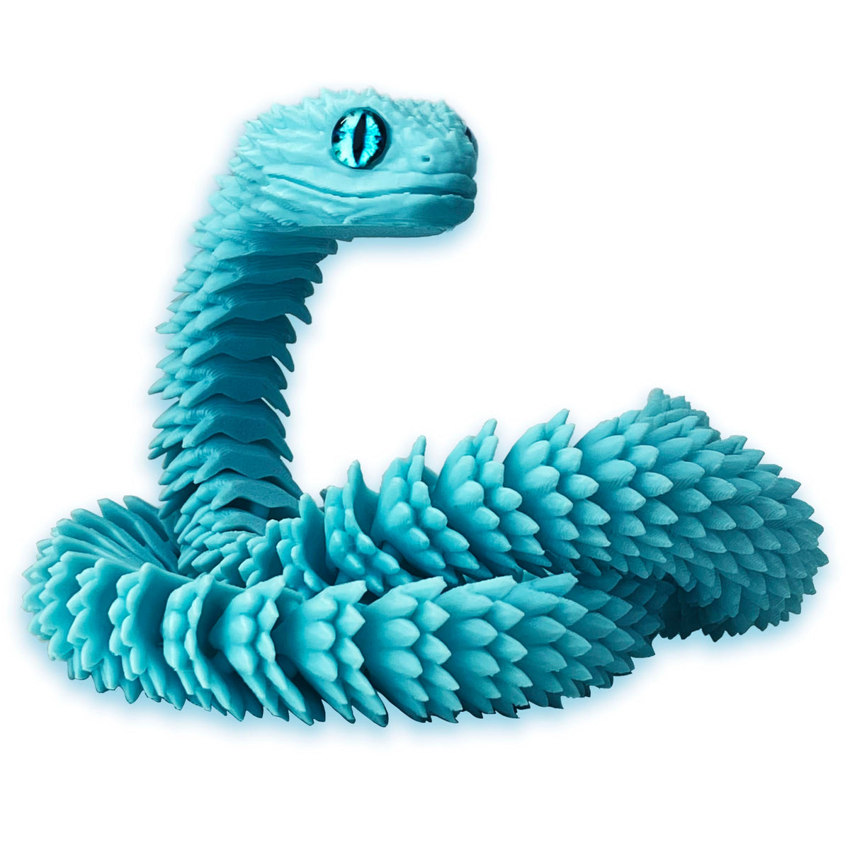 UXBSTM 24in 3D Printed Snake Toy | Flexible Hinged Fidget Desk Pet