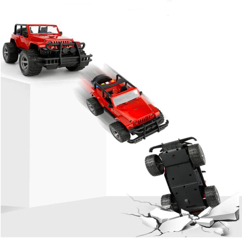 UXRPTU Car Toy 1:16 Off-Road Military Fighter – Friction Powered with Lights & Sounds