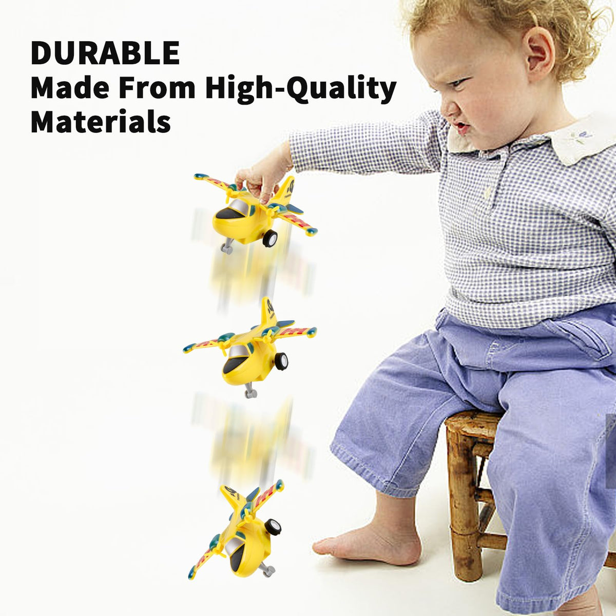 UXRPTU Pull-Back Airplane Toy Set – 12-Pack for Toddlers (Ages 3-5)