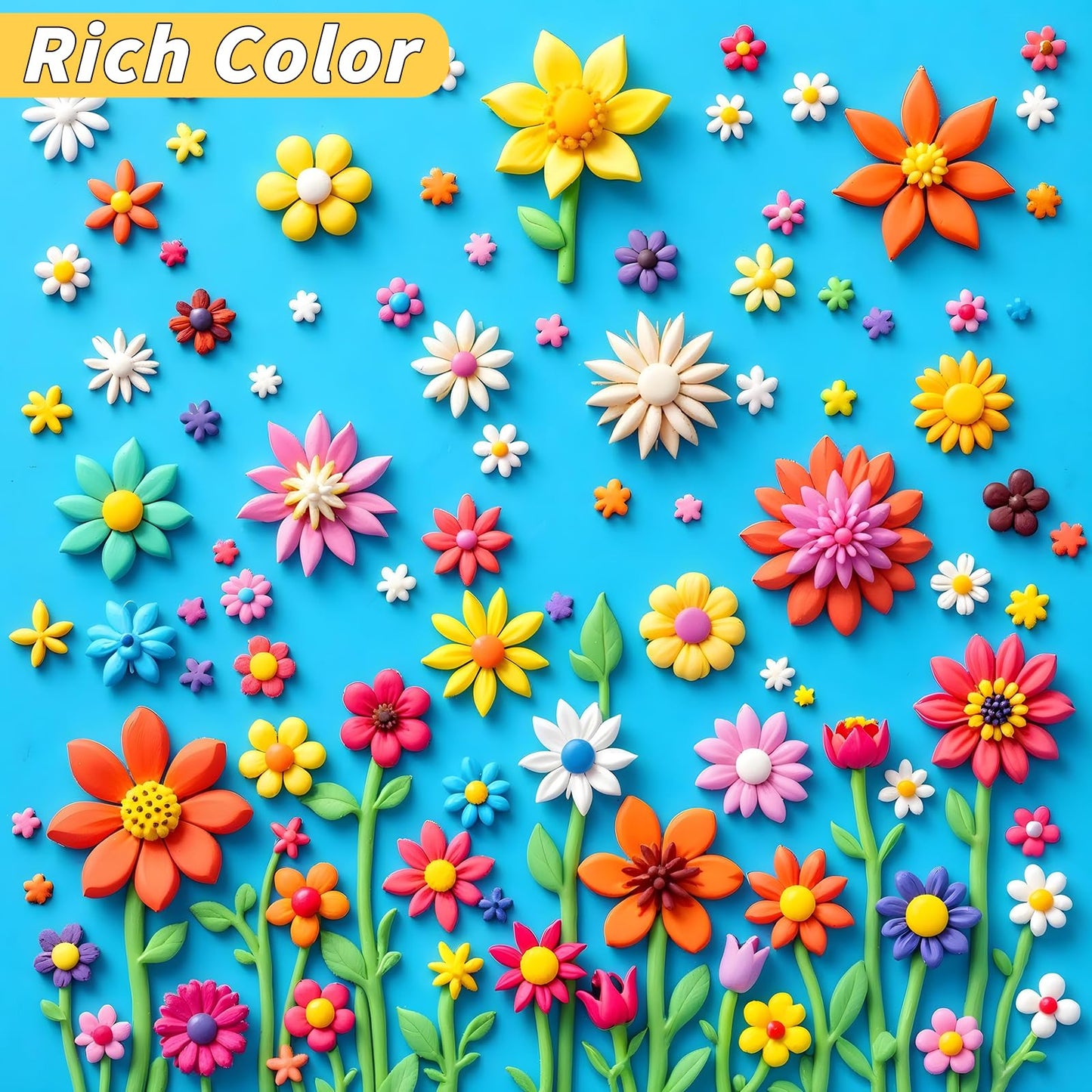 UZLU 285 Pcs Polymer Clay Kit — 120 Colors, 20 Tools, 18 Accessories for Beginners