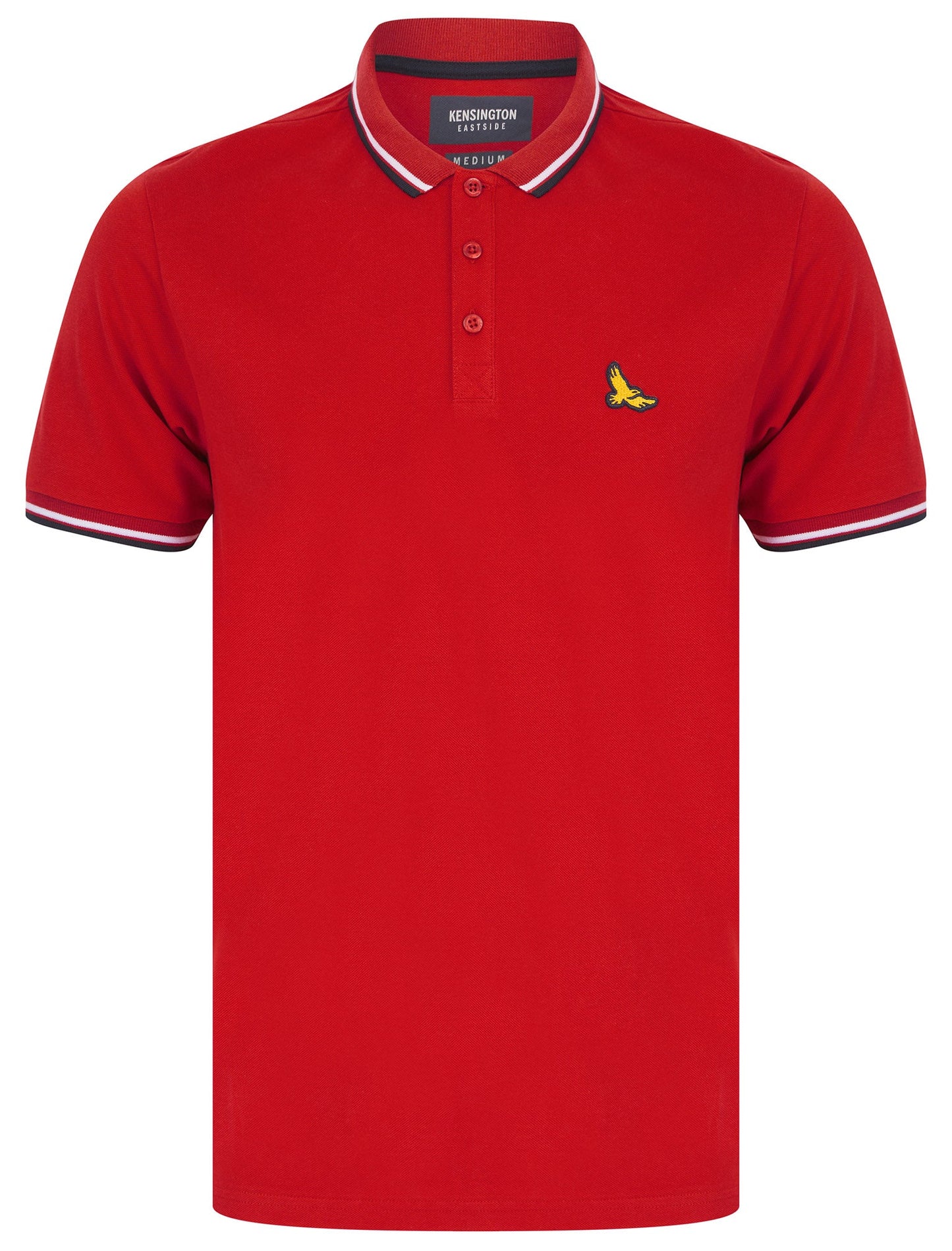 Kensington Eastside Polo Shirt Men's Pique Cotton Plain Casual T-Shirt Tee Top