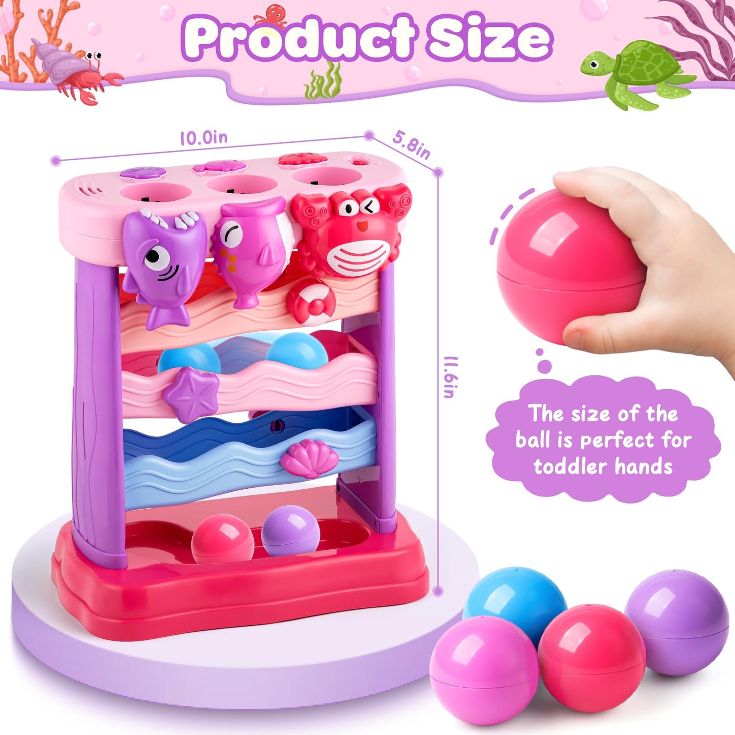 V-Opitos Musical Feeding Toy for Toddlers 1-2 Years | Interactive Ball Toy