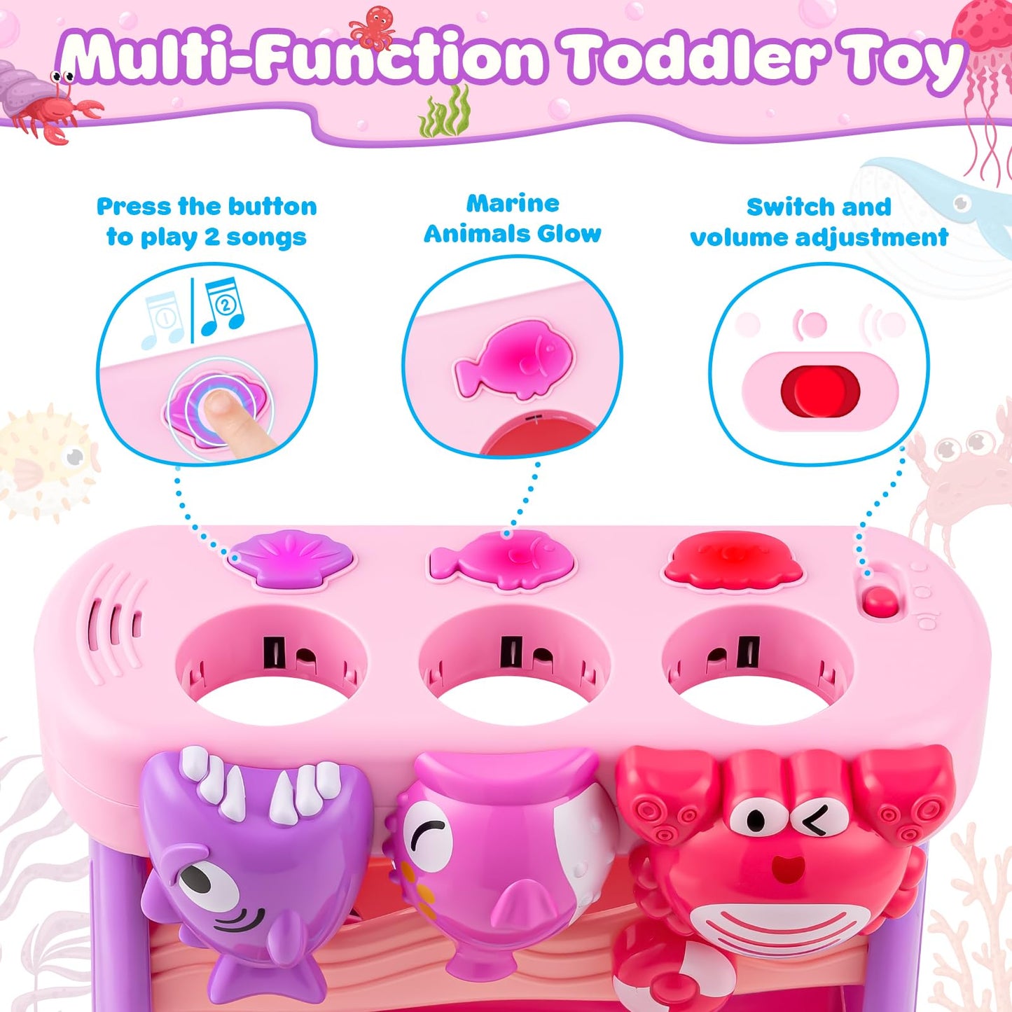 V-Opitos Musical Feeding Toy for Toddlers 1-2 Years | Interactive Ball Toy