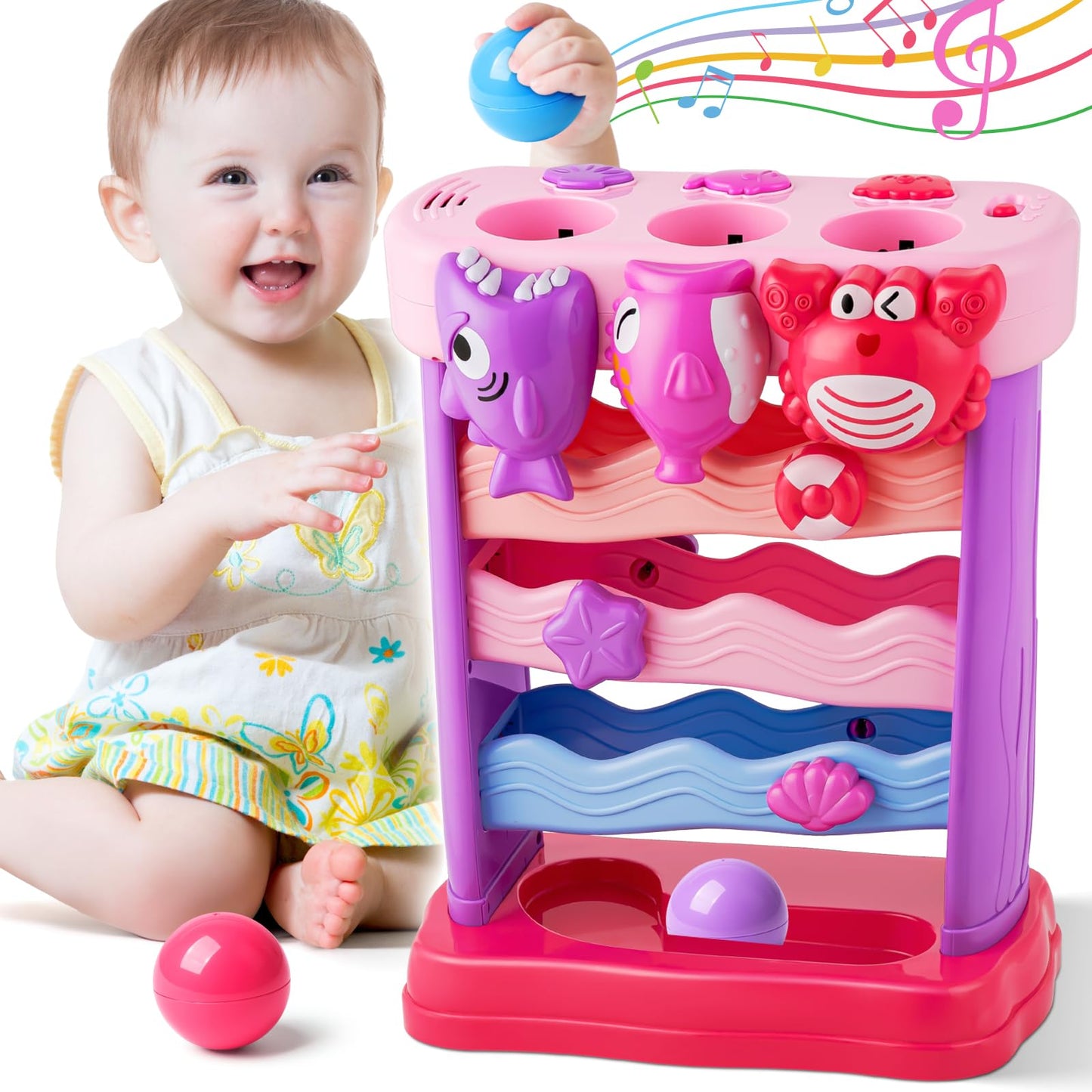 V-Opitos Musical Feeding Toy for Toddlers 1-2 Years | Interactive Ball Toy